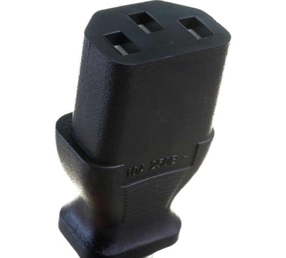 Кабель питания Hyperline PWC-IEC13-IEC14-5.0-BK монитор-компьютер IEC 320 C13 - IEC 320 C14 34926