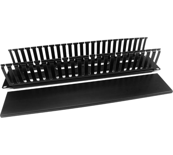 Кабельный организатор Hyperline CM-2U-PL-COV пластиковый с крышкой, 19", 2U 16487