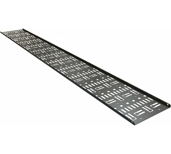 Перфорированный вертикальный кабельный организатор-лоток Hyperline CDV-150x9-42U-RAL9005 150 443440