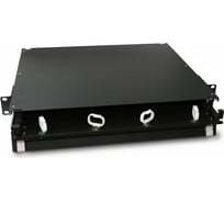 Патч-панель Hyperline FO-19BX-1U-D1-3xSLT-W120H32-EMP 19” универсальная, пустой корпус 1U 47739