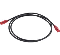 Патч-корд Hyperline PC-LPM-UTP-RJ45-RJ45-C5e-1.5M-LSZH-BK U/UTP, Cat.5е 100% Fluke Componen 229960