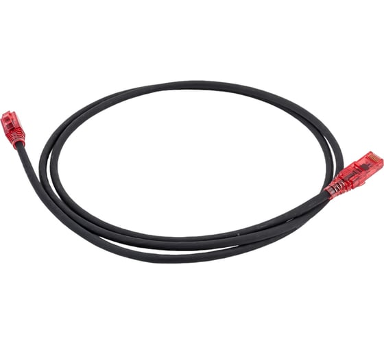 Патч-корд Hyperline PC-LPM-UTP-RJ45-RJ45-C5e-1.5M-LSZH-BK U/UTP, Cat.5е 100% Fluke Componen 229960