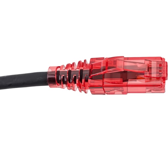 Патч-корд Hyperline PC-LPM-UTP-RJ45-RJ45-C5e-1.5M-LSZH-BK U/UTP, Cat.5е 100% Fluke Componen 229960