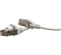 Патч-корд Hyperline PC-LPT-SFTP-RJ45-RJ45-C6-2M-LSZH-WH S/FTP, экранированный, категория 6 445779