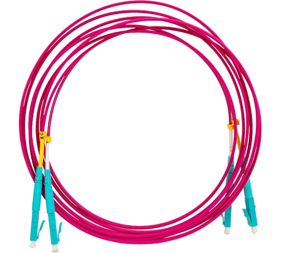 Волоконно-оптический патч-корд Hyperline FC-D2-504-LC/PR-LC/PR-H-3M-LSZH-MG шнур MM 50/125 243489