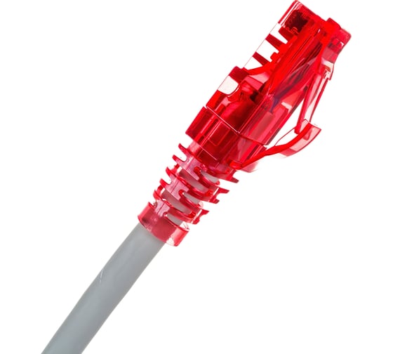 Патч-корд Hyperline PC-LPM-UTP-RJ45-RJ45-C5e-0.5M-LSZH-GY U/UTP, Cat.5e 100% Fluke Component 42269