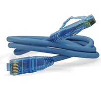 Патч-корд Hyperline PC-LPM-UTP-RJ45-RJ45-C6-1.5M-LSZH-BL U/UTP, Cat.6 (100% Fluke Component Tested), LSZH, 1.5 м, синий 230219