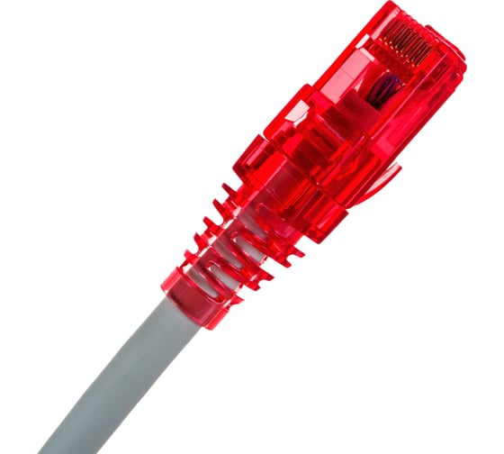 Патч-корд Hyperline PC-LPM-UTP-RJ45-RJ45-C5e-1.5M-LSZH-GY U/UTP, Cat.5e 100% Fluke Component 42271