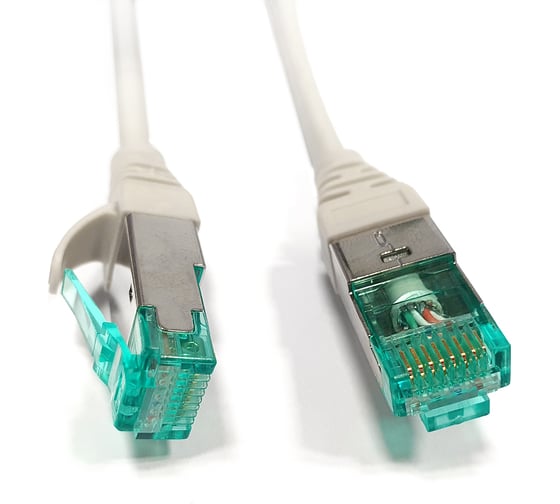 Патч-корд Hyperline PC-LPT-SFTP-RJ45-RJ45-C6A-1.5M-LSZH-GY S/FTP, экранированный, категория 445645