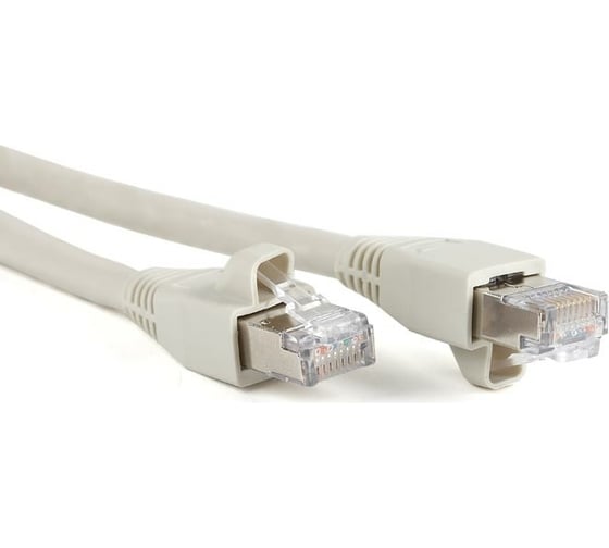 Патч-корд Hyperline PC-LPM-STP-RJ45-RJ45-C6a-0.5M-LSZH-GY F/UTP, экранированный, Cat.6a 100 52119