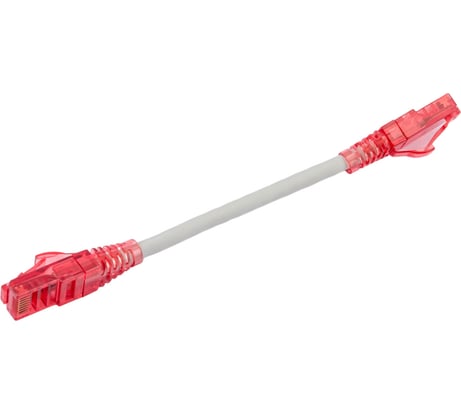 Патч-корд Hyperline PC-LPM-UTP-RJ45-RJ45-C5e-0.15M-LSZH-GY U/UTP, Cat.5е (100% Fluke Component Tested), LSZH, 0.15 м, серый 229915