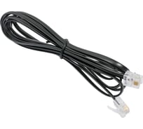 Телефонный удлинитель Pro Legend 2м, черный PL1201