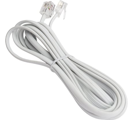 Телефонный удлинитель Pro Legend 2м, белый PL1200