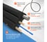 Патч-корд оптический FTTH Enginova 2 стеклопрутка, выносной силовой элемент - проволока, 657 LSZH SC/APC-SC/UPC, черный 30 м ENG-FTTHST-FRP-SCA-SCU-30-BL 2