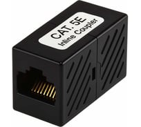 Адаптер проходной 5Bites RJ45 / 8P8C / UTP / 5E / BLACK / 5 шт LAU55-03B