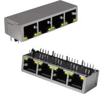 Разъём RJ RUICHI TJ9-10P8-04 LED  114428