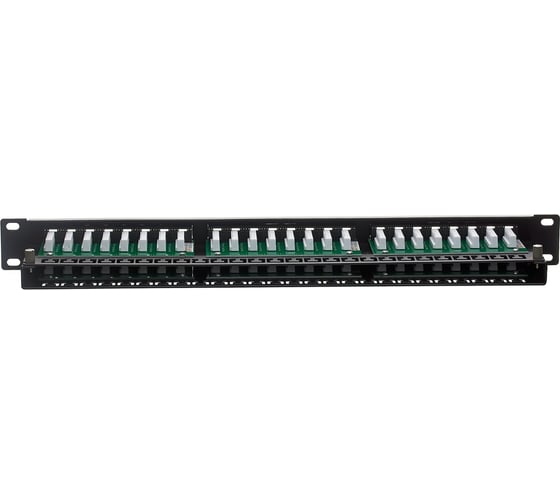 Патч-панель ExeGate EPPHD-19-48-8P8C-C6-110D 19 UTP 48 port cat 6 dual IDC 1U RoHS Black 281082
