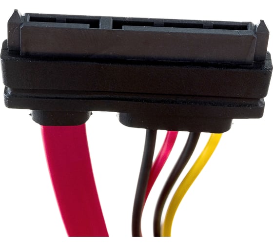 Кабель Cablexpert Combo SATA molex+SATA/SATA 15pin+7pin интерфейсного кабеля-35см, питания-15см CC-SATA-C1