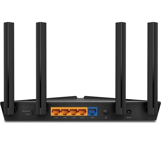 Беспроводной роутер TP-Link AX1500 10/100/1000BASE-TX черный ARCHER AX10