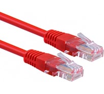 Кабель Belsis патчкорд UTP RJ-45 кат.5E, вилка - вилка, 1.0 м., красный SP3053