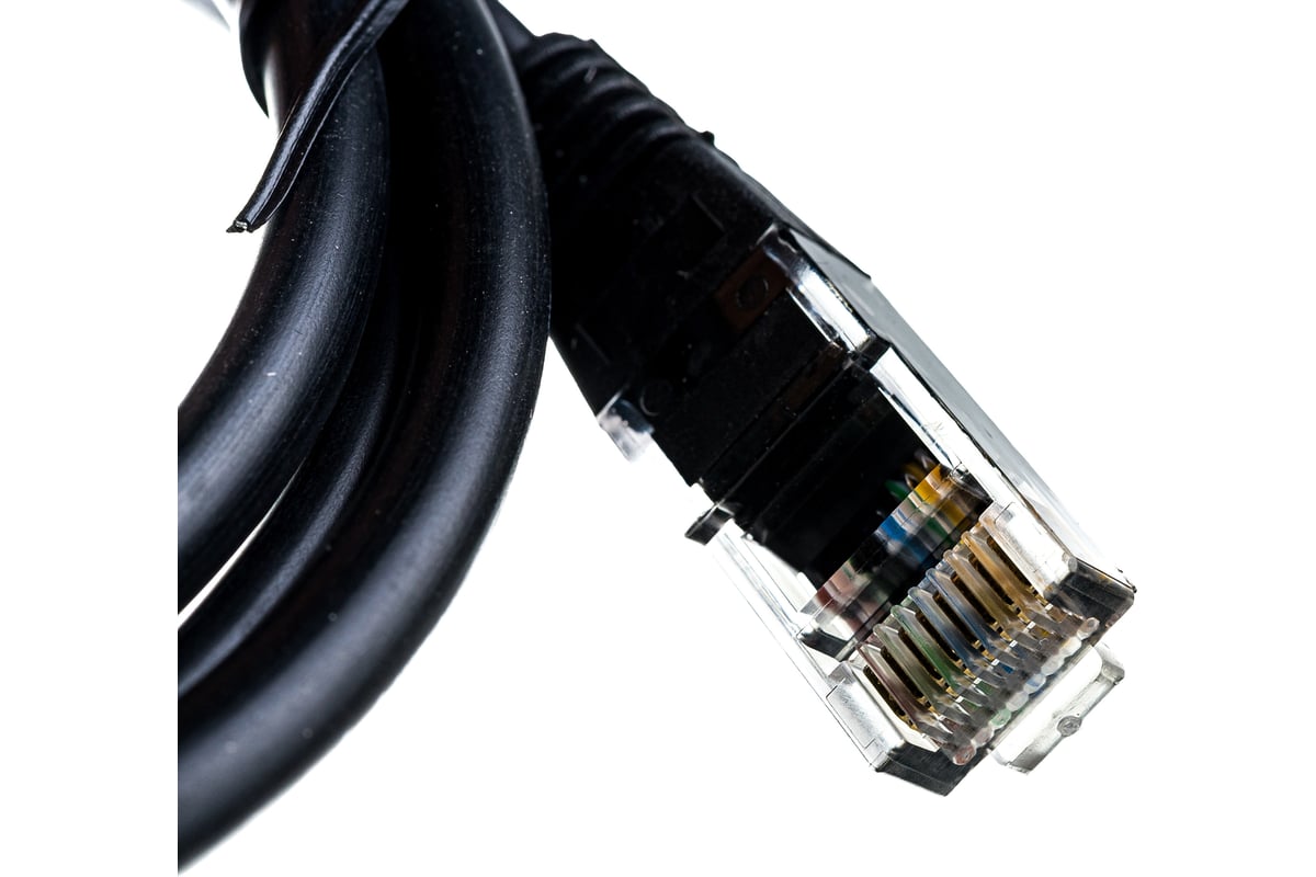 Кабель Belsis патчкорд UTP RJ-45 кат.5E, вилка - вилка, 1.0 м., черный ...