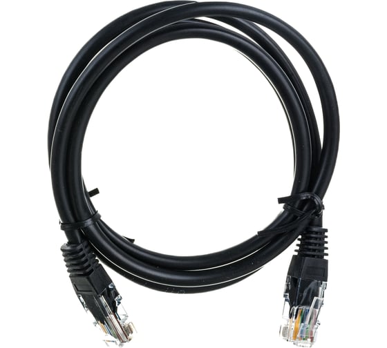 Кабель Belsis патчкорд UTP RJ-45 кат.5E, вилка - вилка, 1.0 м., черный SP3051