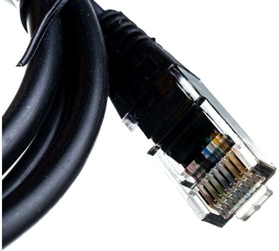 Кабель Belsis патчкорд UTP RJ-45 кат.5E, вилка - вилка, 1.0 м., черный SP3051