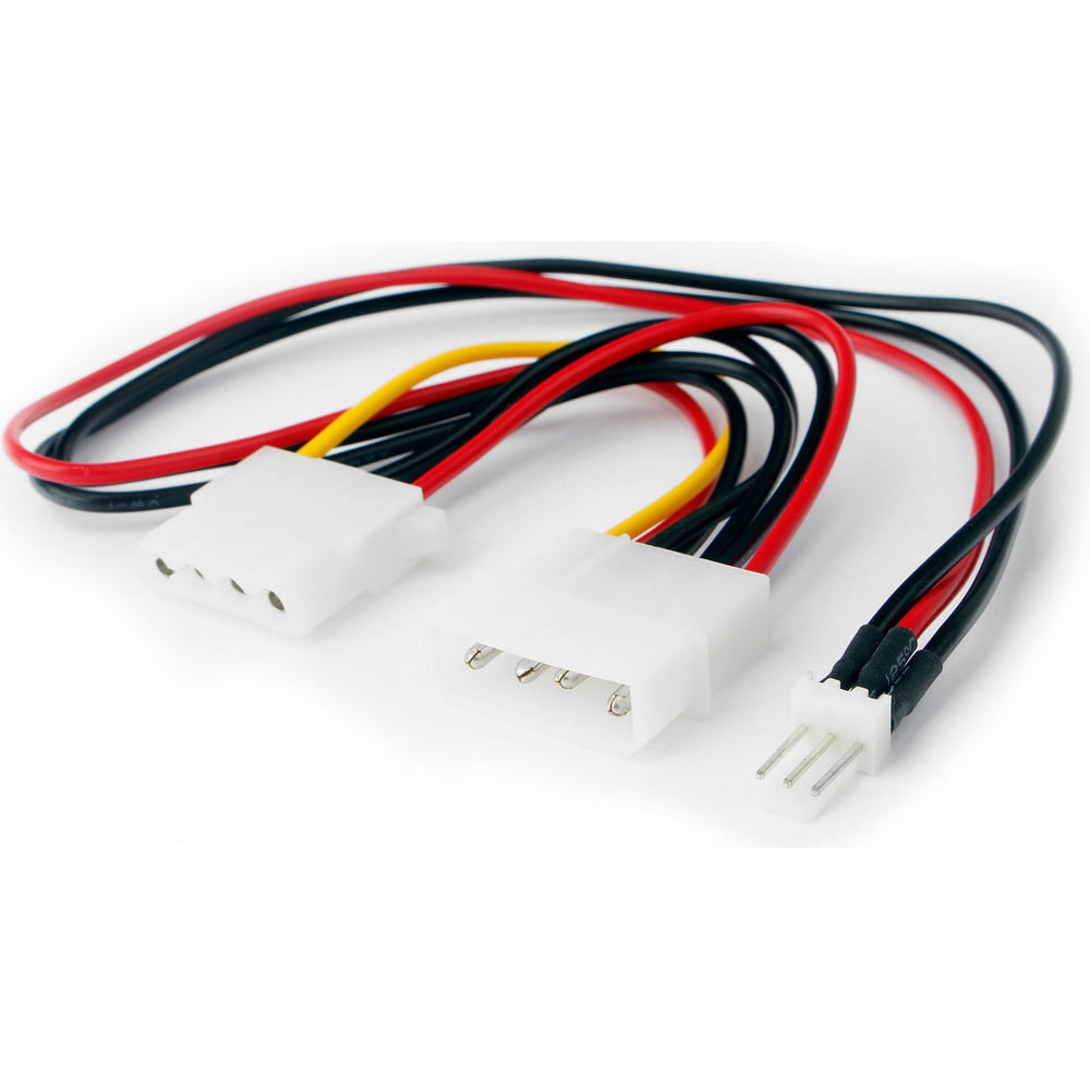 Кабель питания Cablexpert для вентилятора 12V, molex -> molex + 3pin ...