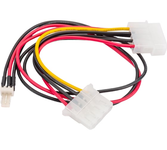 Кабель питания Cablexpert для вентилятора 12V, molex -> molex + 3pin, 15см CC-PSU-5