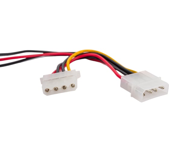 Кабель питания Cablexpert для вентилятора 12V, molex -> molex + 3pin, 15см CC-PSU-5
