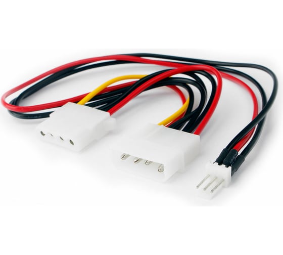 Кабель питания Cablexpert для вентилятора 12V, molex -> molex + 3pin, 15см CC-PSU-5 - выгодная цена, отзывы, характеристики, фото - купить в Москве и РФ