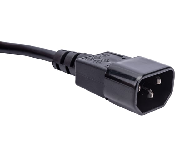 Кабель питания Cablexpert 1.8м, C14-C19, 3x1 кв.мм, черный, с заземлением PC-189-1-1