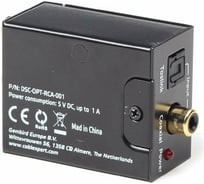 Аудио конвертер Cablexpert цифровой в аналоговый сигнал 1xRCACoaxial DSC-OPT-RCA-001