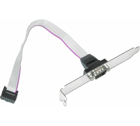 Планка в системный блок Cablexpert COM, 9pin CCDB9RECEPTACLE