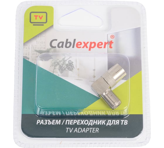 Разъем Cablexpert TV папа, блистер TVPL-01 1