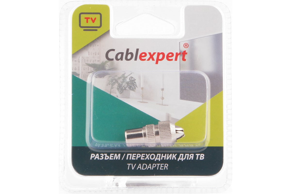 Разъем Cablexpert TV папа, блистер TVPL-03