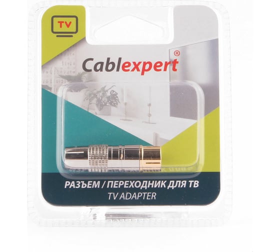 Разъем Cablexpert TV мама позолоченный, латунь OD8.5, блистер TVPL-06