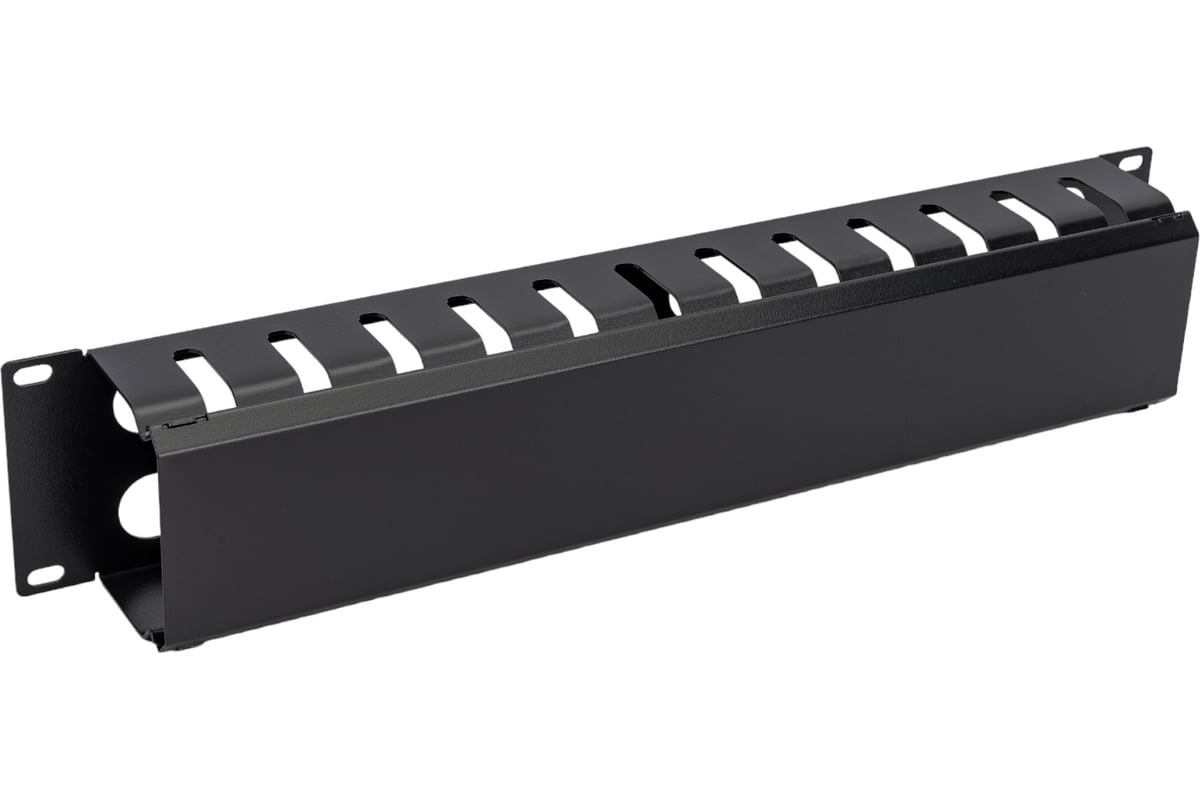 Кабельный органайзер Cabeus 2U с крышкой, металлический, JB07-2U-BK ...