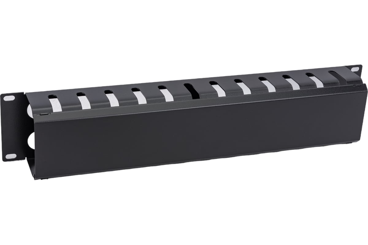 Кабельный органайзер Cabeus 2U с крышкой, металлический, JB07-2U-BK ...