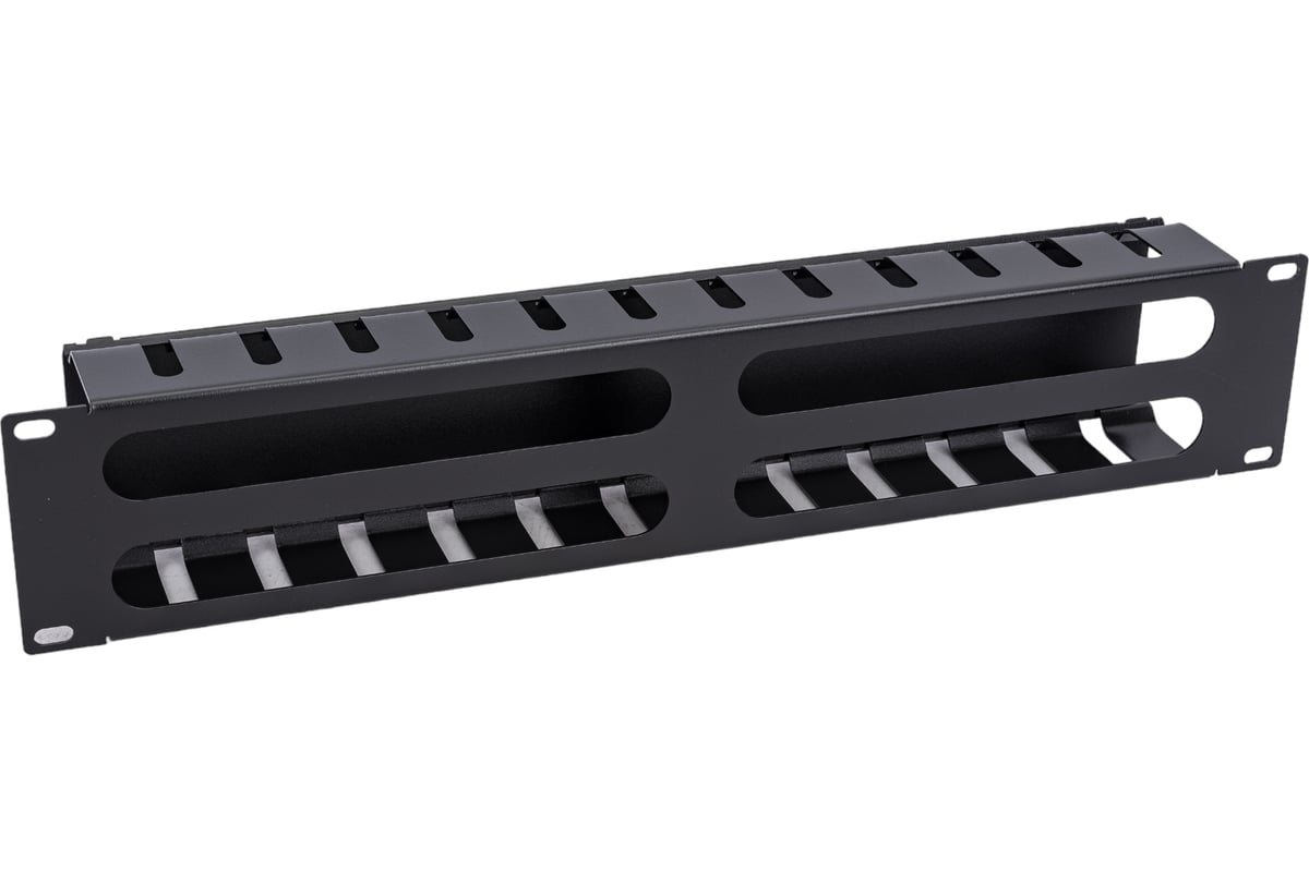 Кабельный органайзер Cabeus 2U с крышкой, металлический, JB07-2U-BK ...