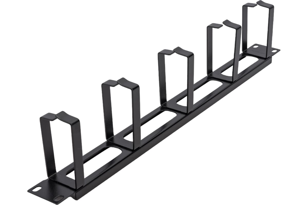 Организатор коммутационных шнуров Cabeus, 1HU, 483 мм, кольцевого типа,  JB08-1U-BK - выгодная цена, отзывы, характеристики, фото - купить в Москве  и РФ
