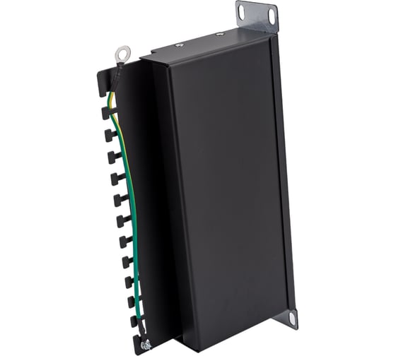 Патч-панель Cabeus, установочный размер 236 мм, 12 портов RJ-45 PL-12-Cat.6 10"-SH-Dual