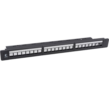 Модульная патч-панель Cabeus, 24 порта, 1U, для неэкранированных модулей, PLB-24