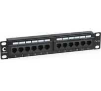Патч-панель Cabeus, установочный размер 236 мм, 12 портов RJ-45, категория 5e, PL-12-Cat.5e 10-Dual PL-12-Cat.5e 10"-Dual