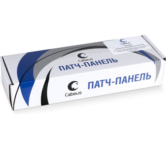 Патч-панель Cabeus, установочный размер 236 мм, 12 портов RJ-45, категория 5e, PL-12-Cat.5e 10-Dual PL-12-Cat.5e 10"-Dual