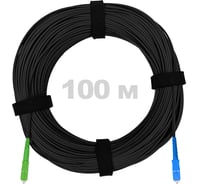 Патч-корд оптический ENGINOVA FTTH диэлектрик FRP, G.657 LSZH SC/APC-SC/UPC, черный 100 м ENG-FTTH-FRP-SCA-SCU-100-BL
