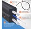 Патч-корд оптический ENGINOVA FTTH диэлектрик FRP, G.657 LSZH SC/APC-SC/UPC, черный 60 м ENG-FTTH-FRP-SCA-SCU-60-BL 2