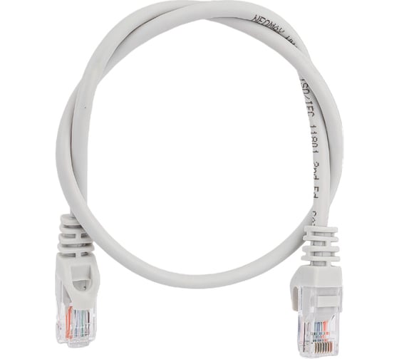 Коммутационный шнур Neomax UTP 0.5м, гибкий, cat.5е, серый , многожильный NM13001-005