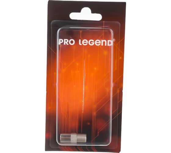 Антенный переходник Pro Legend F-розетка - TV вилка, прямой, PL2010