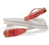 Патч-корд Hyperline PC-LPM-UTP-RJ45-RJ45-C5e-0.3M-LSZH-WH U/UTP, Cat.5е 100% Fluke Compon 229924